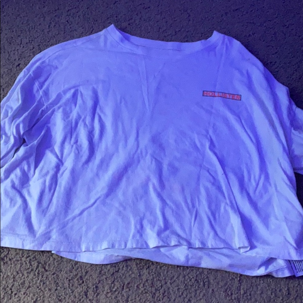 Hollister cropped long sleeve shirt
